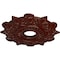 Ekena Millwork Preston Ceiling Medallion (Fits Canopies up to 4"), 17 1/2"OD x 4"ID x 1"P, Brushed Mahogany CM17PRBMF - alternate 2